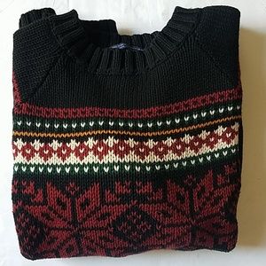 Tommy Hilfiger Snowflake Pattern Cotton Sweater
